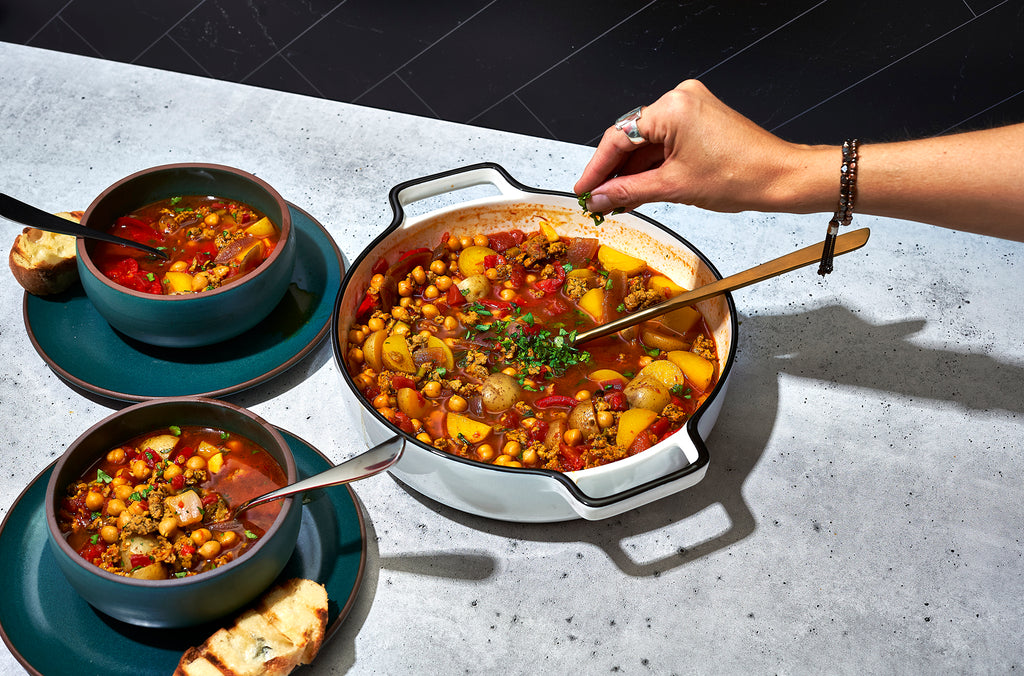 FAJITA CHICKEN & CHICKPEA STEW
