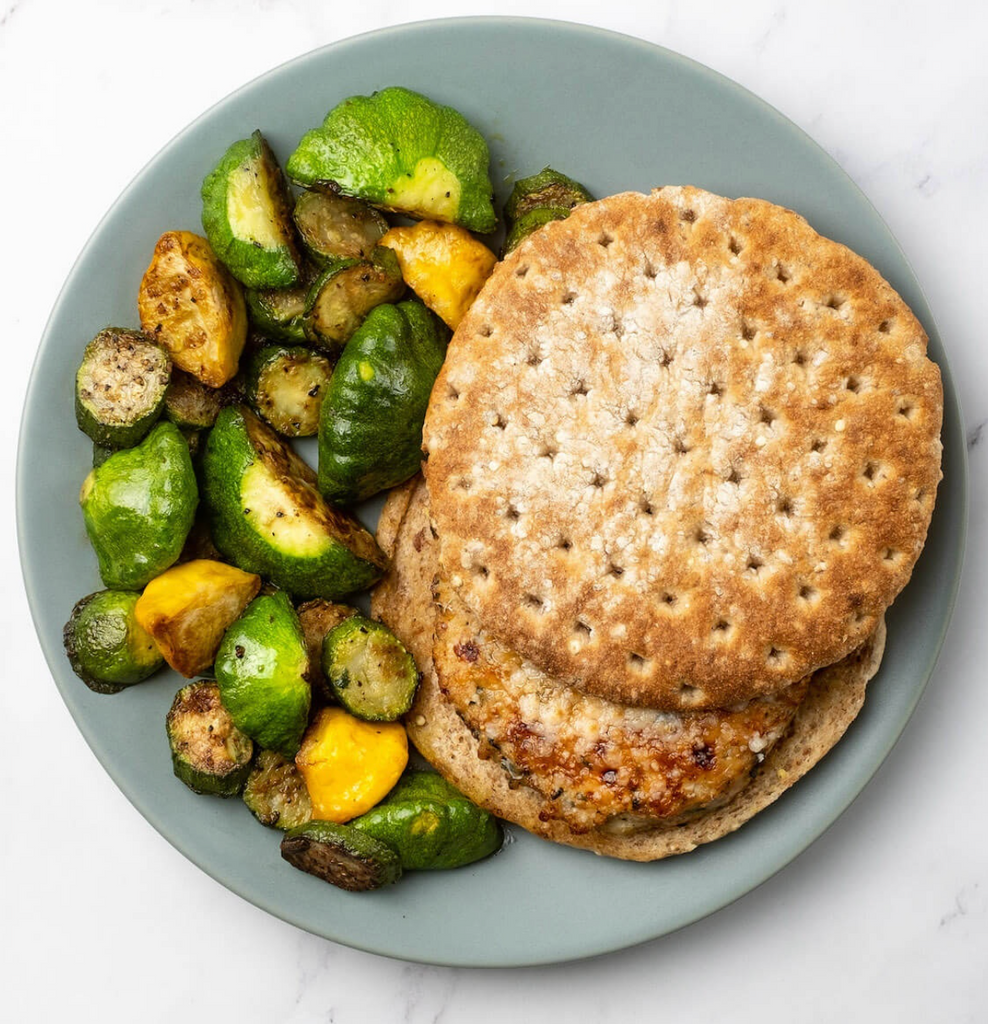 ITALIANO BRUSCHETTA CHEESEBURGER W/ BABY SQUASH