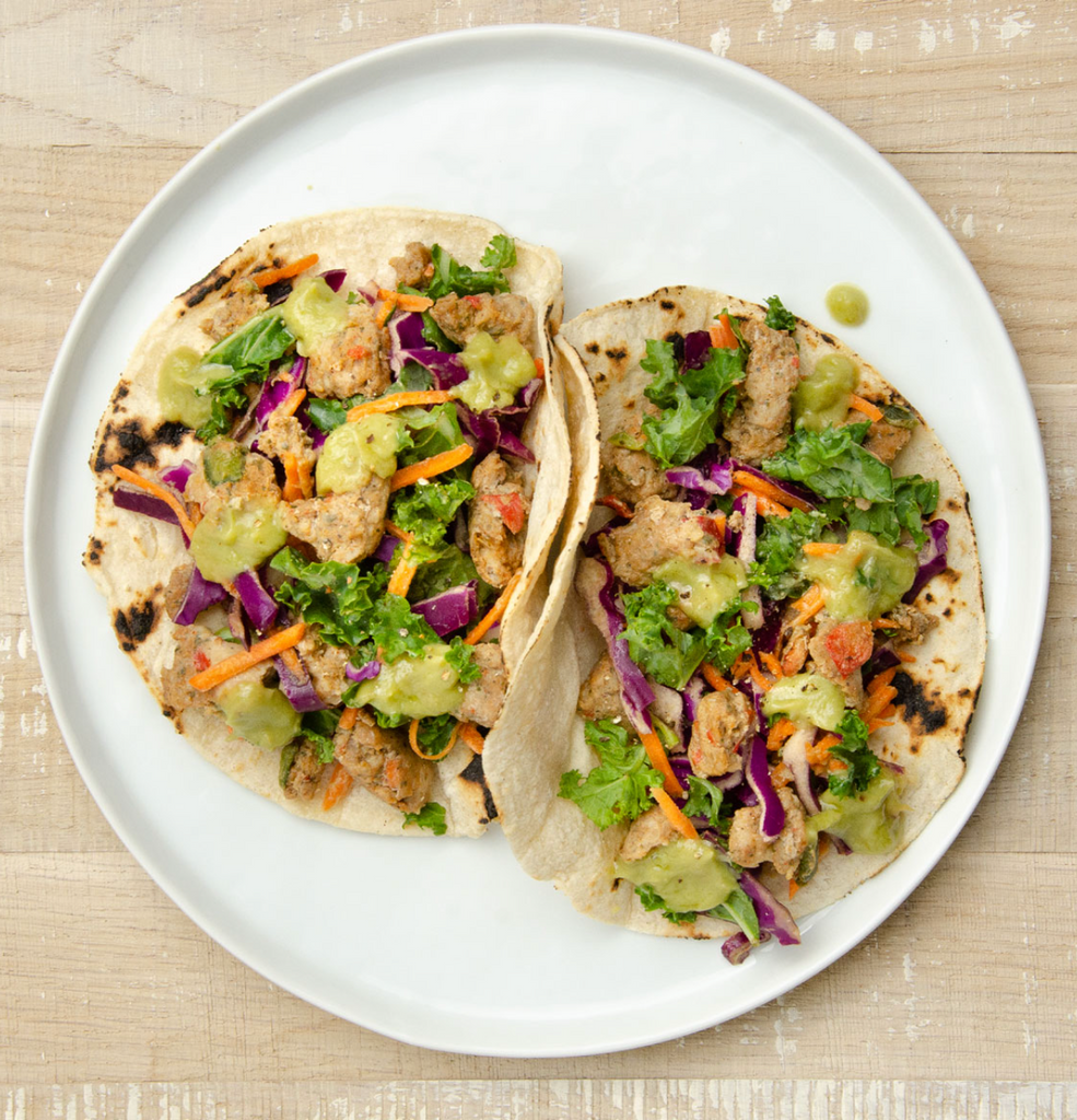 RAINBOW CHICKEN TACOS