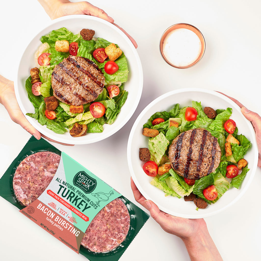 BACON BURSTING B.L.T. TURKEY PATTY SALAD