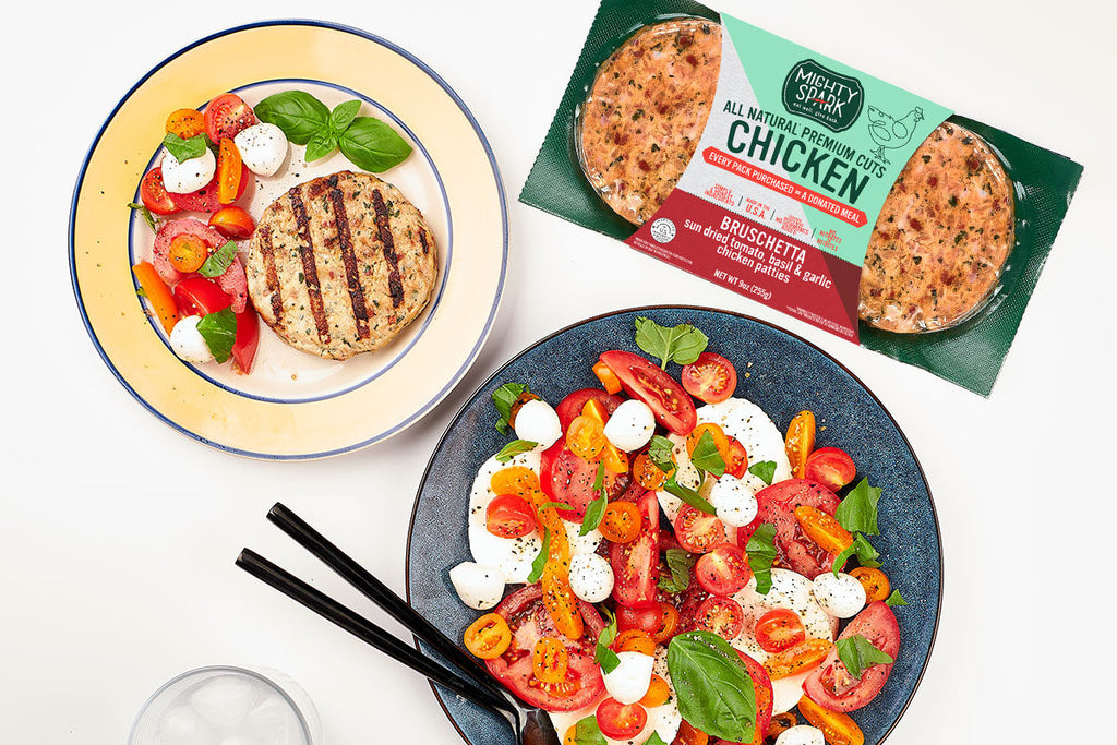 BRUSCHETTA CHICKEN CAPRESE SALAD