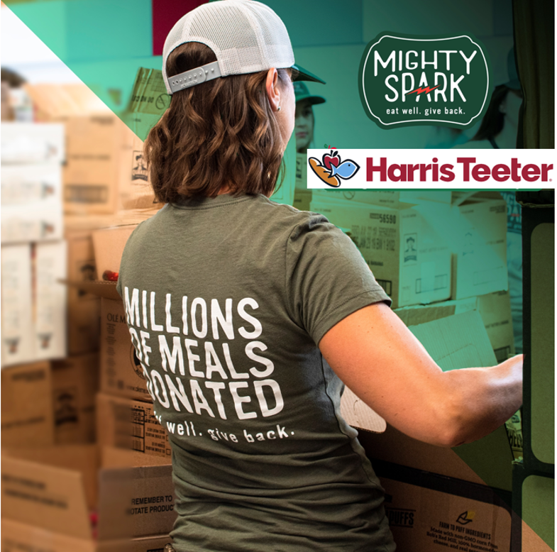 Mighty Spark and Harris Teeter partner to donate thousands of meals to people in need