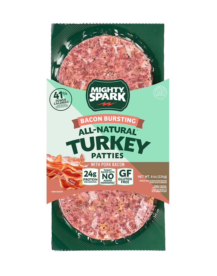 BACON BURSTING TURKEY PATTIES