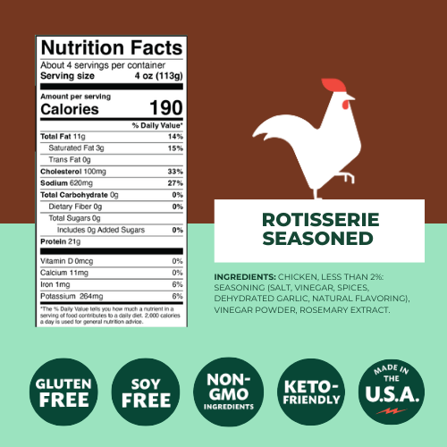 ROTISSERIE-SEASONED GROUND CHICKEN