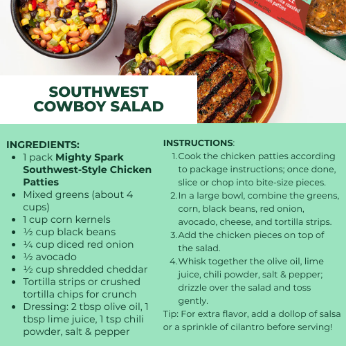 SOUTHWEST-STYLE CHICKEN PATTIES