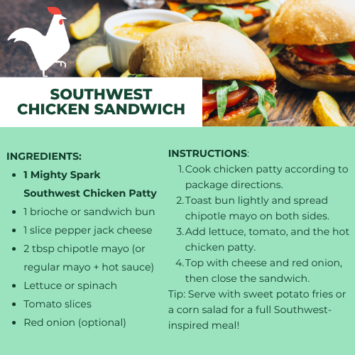 SOUTHWEST-STYLE CHICKEN PATTIES