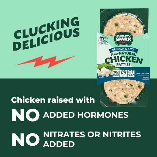 SPINACH & FETA CHICKEN PATTIES