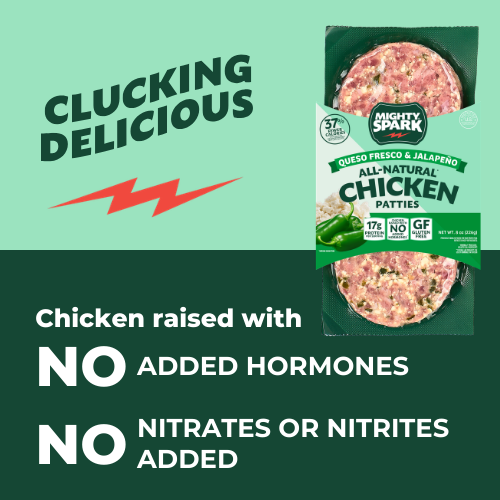 QUESO FRESCO & JALAPENO CHICKEN PATTIES