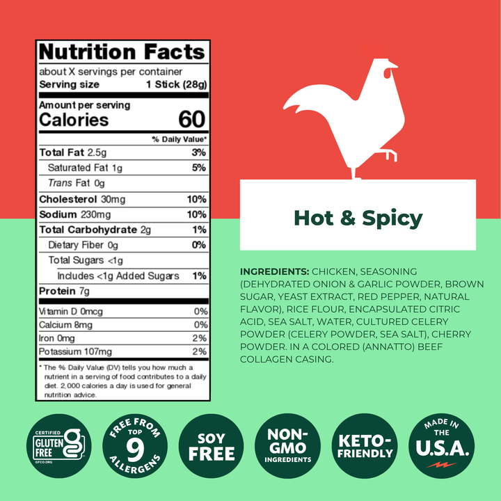 Hot & Spicy Chicken Snack Stick