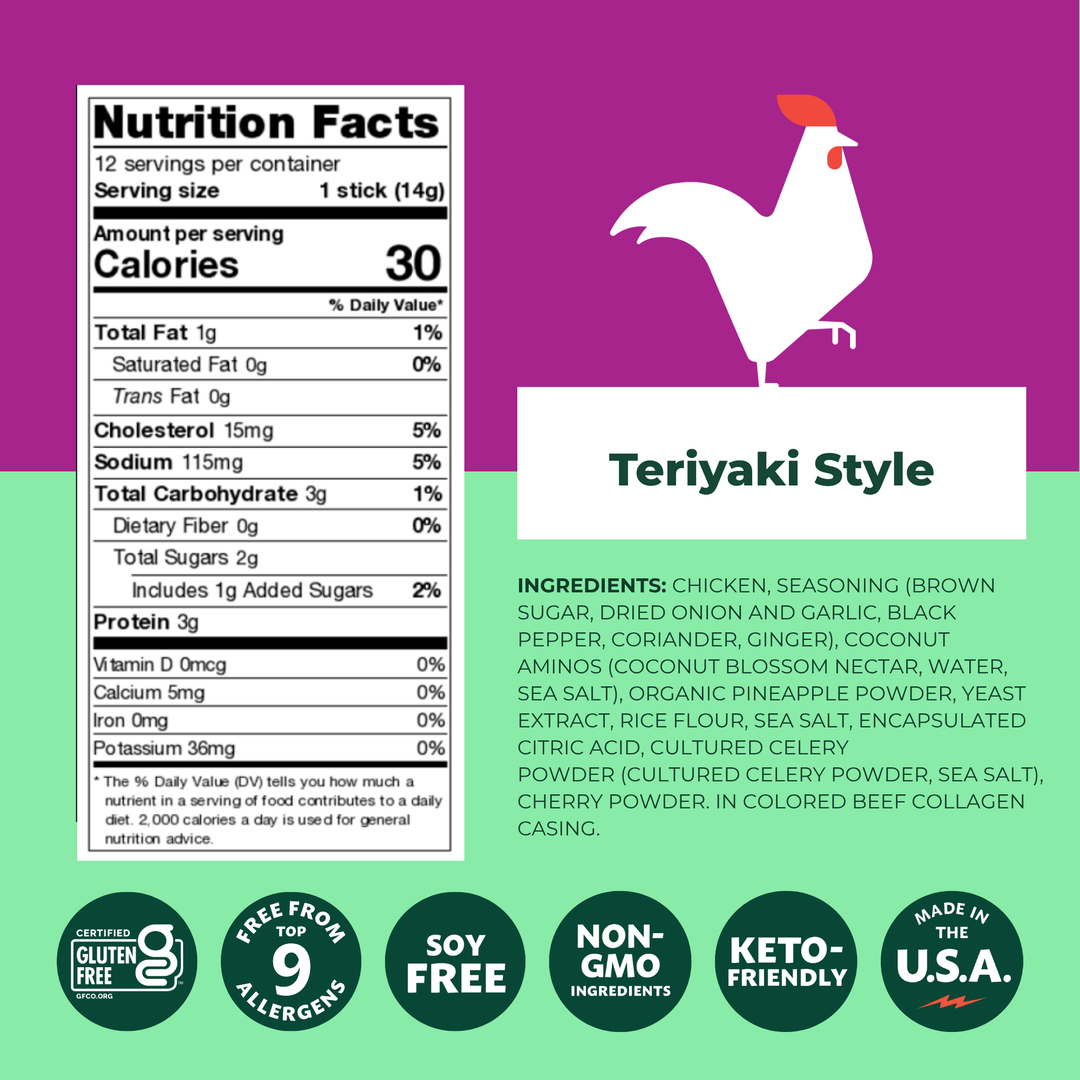 Teriyaki Style Chicken Mini Sticks