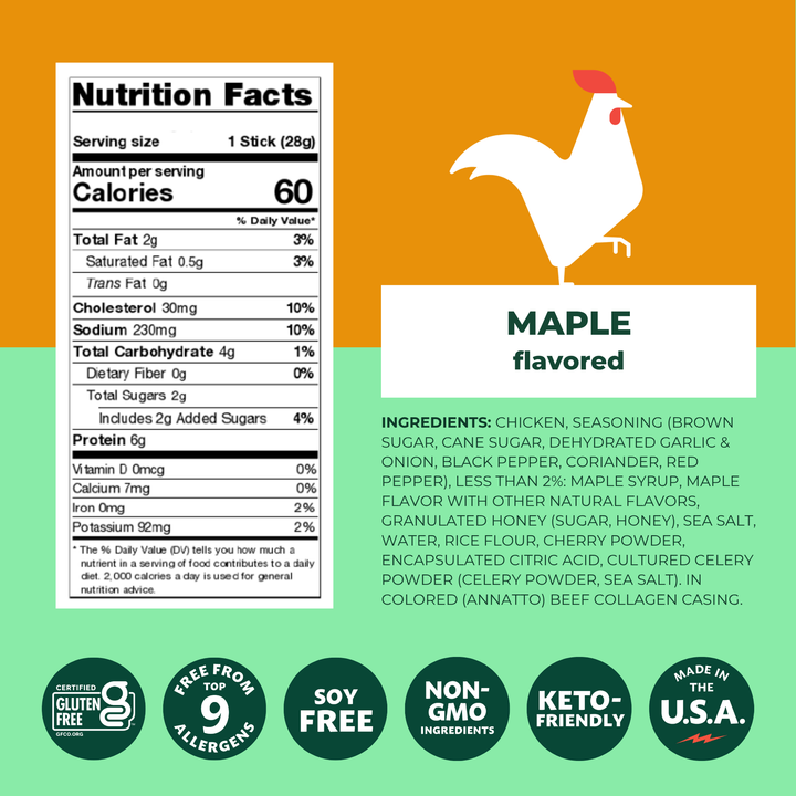 Maple Chicken Snack Stick