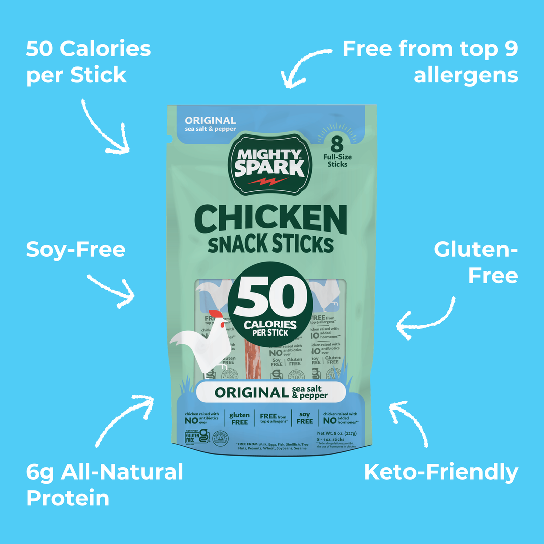 Original Sea Salt & Pepper Chicken Snack Stick - 8 Count