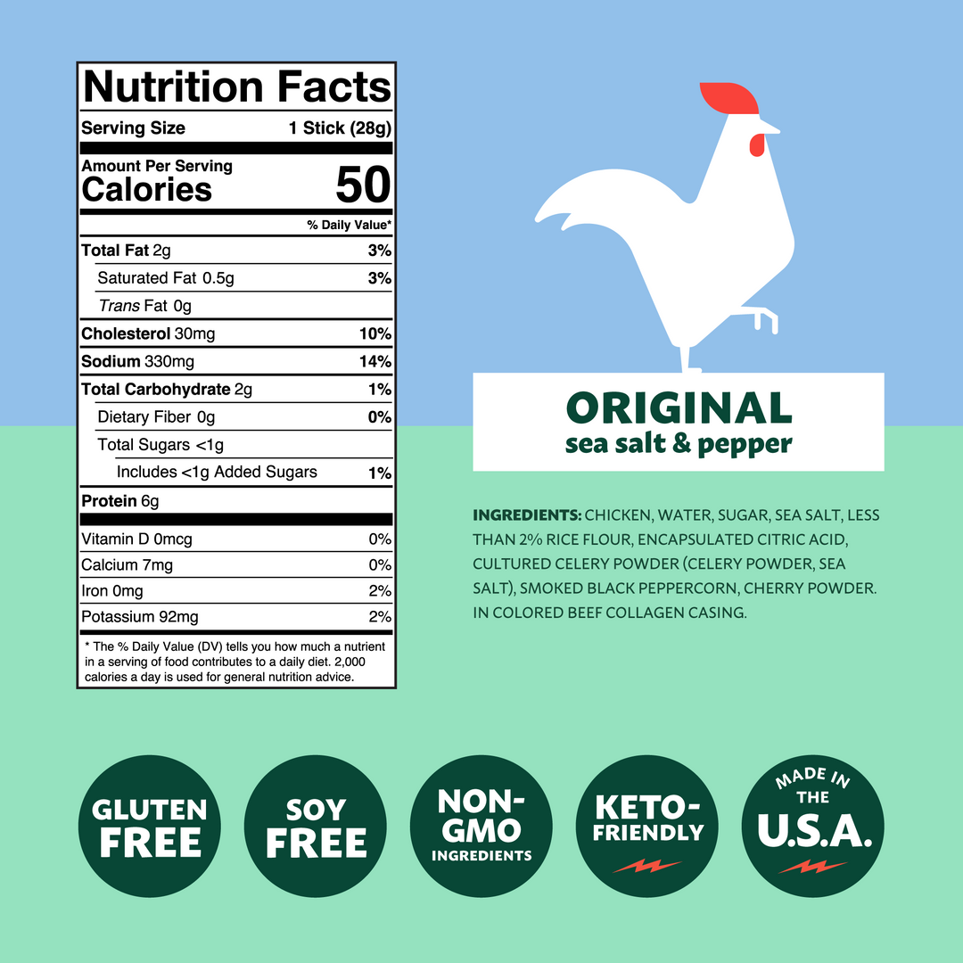 Original Sea Salt & Pepper Chicken Snack Stick