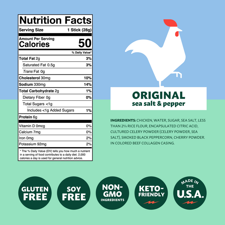 Original Sea Salt & Pepper Chicken Snack Stick