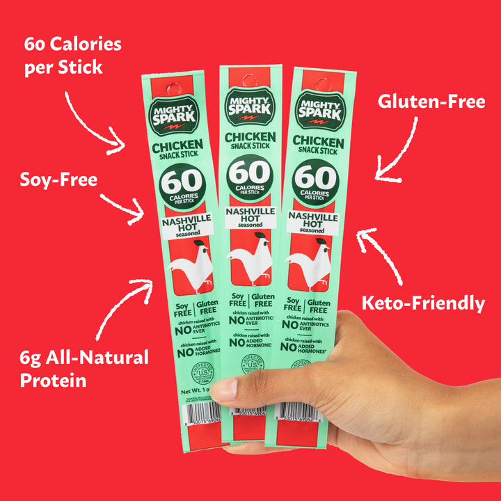 Nashville Hot Seasoned Chicken Snack Stick