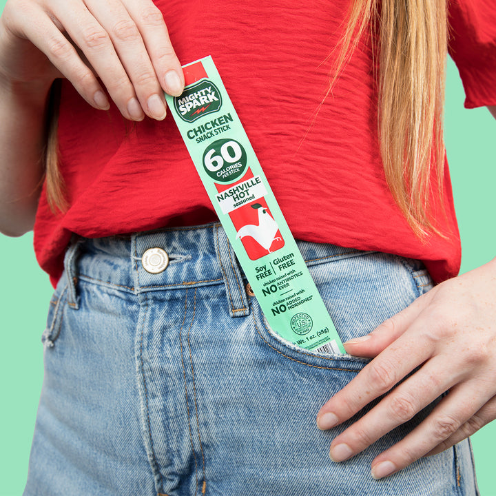 Nashville Hot Seasoned Chicken Snack Stick