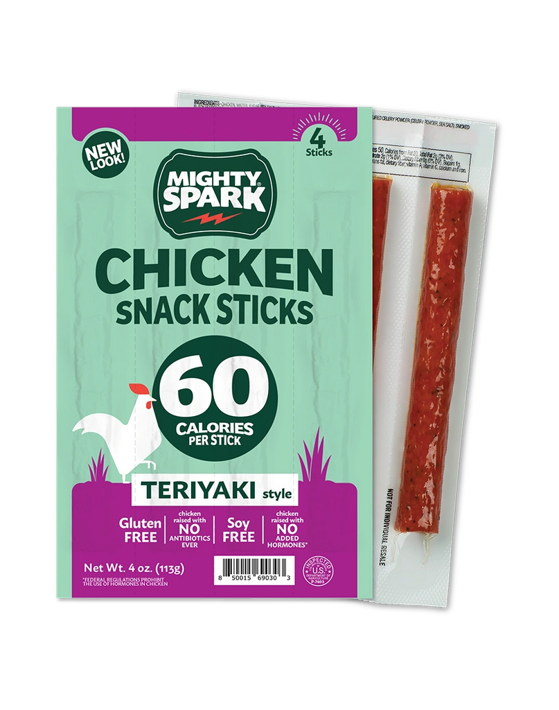 Teriyaki Style Chicken Snack Stick – Mighty Spark Food